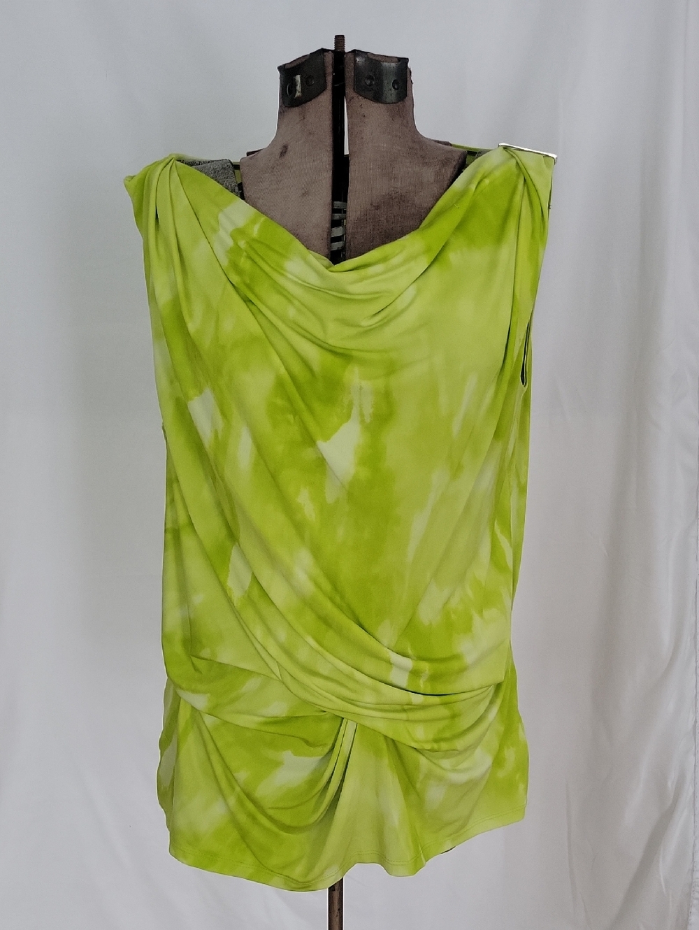 Michael Kors Top Large Green & Whit